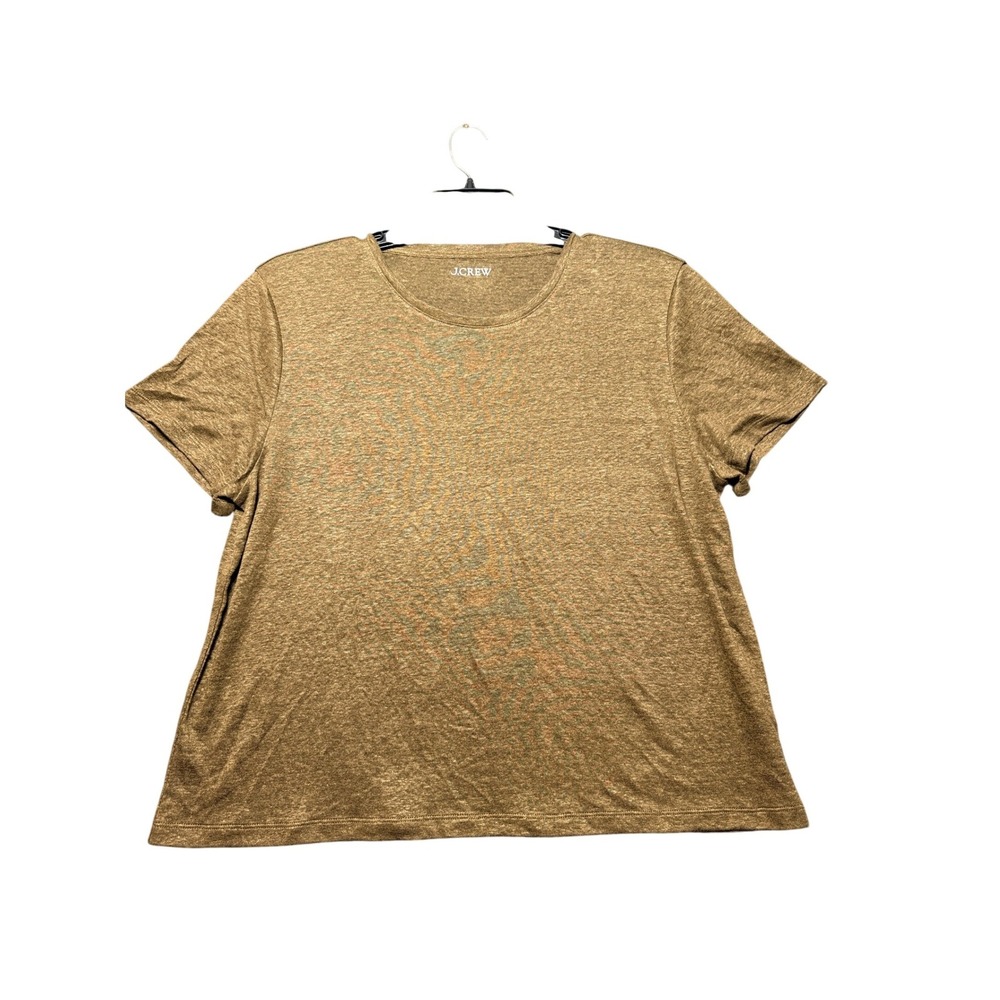 J.Crew T-Shirt Womens XL Brown Excellent Condition Short Sleeve Crewneck